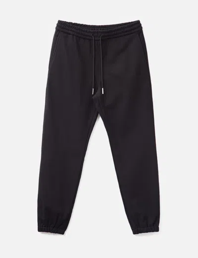 Solid Homme French Terry Lounge Pants In Black