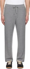 Solid Homme Gray Drawstring Sweatpants In 603g Grey