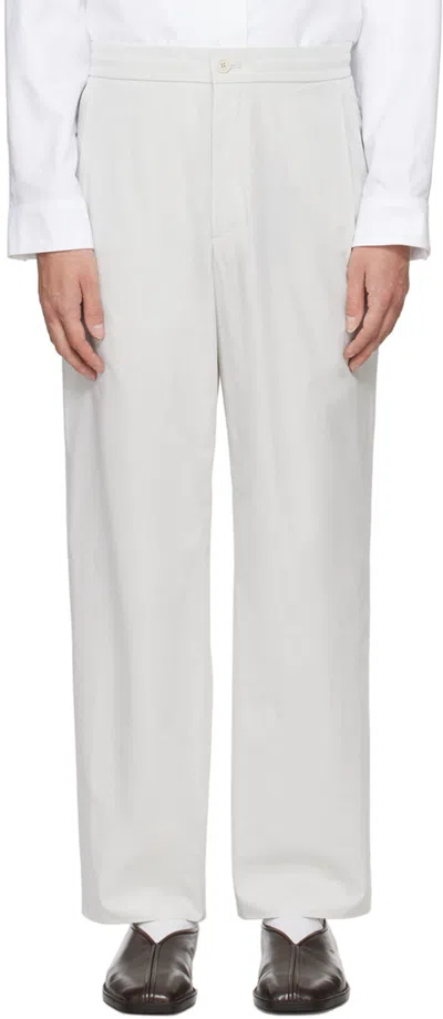 Solid Homme Gray Pleated Trousers In 805g Grey