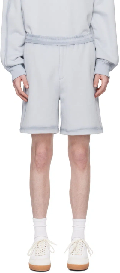 Solid Homme Gray Pocket Shorts In 709g Grey
