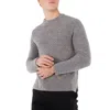 Solid Homme Grey Long-sleeve Sweater In Gray