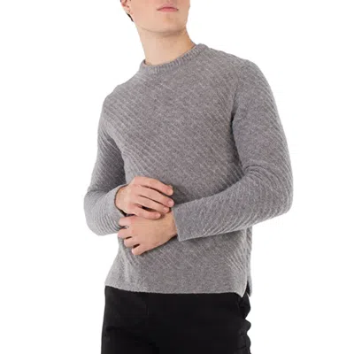 SOLID HOMME GREY LONG-SLEEVE SWEATER, BRAND SIZE 44 (US SIZE 34)