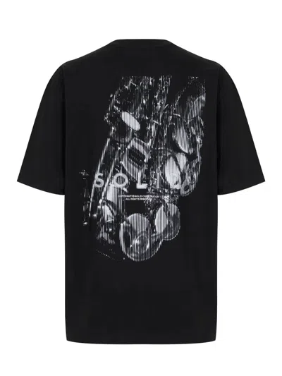Solid Homme Instrument Print Tee In Black