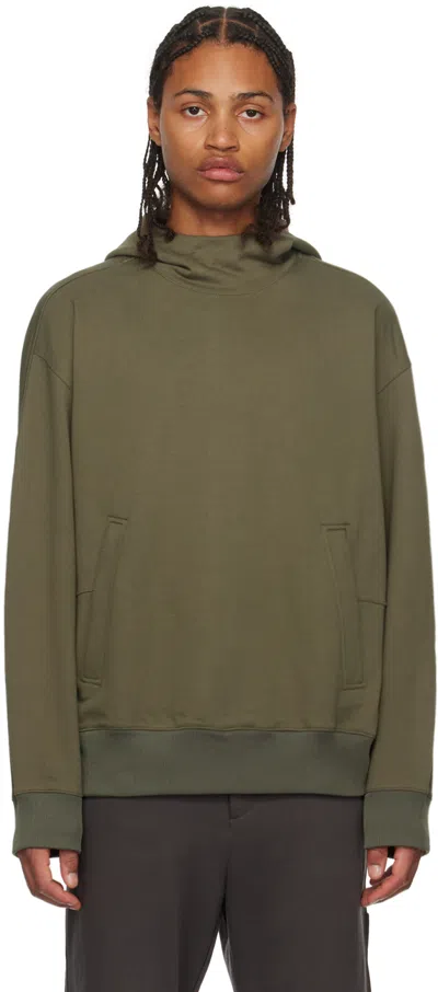 Solid Homme Khaki Zip Pocket Hoodie In 719k Khaki