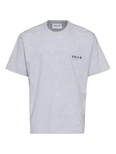 Solid Homme Logo T-shirt In Blue