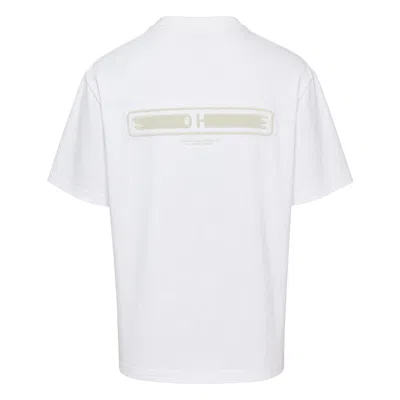 Solid Homme Logo Tee With Hairy Flocking In White