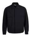 Solid Homme Long-sleeved Casual Jacket In Black