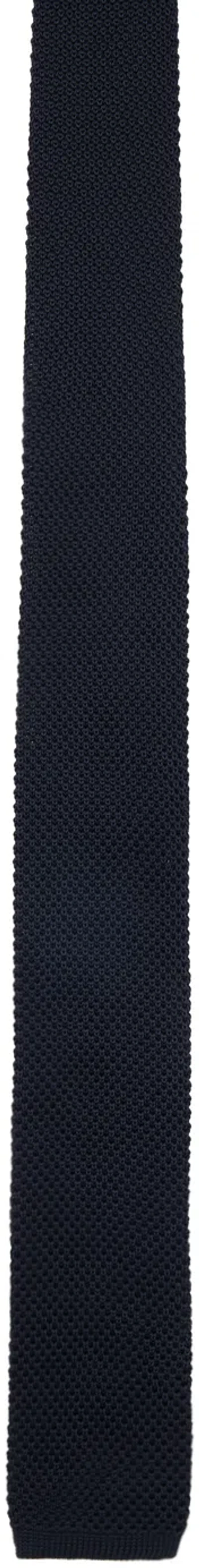 Solid Homme Navy Knit Tie In 941n Navy