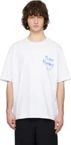 Solid Homme Navy Solid Out Seam Sweatshirt In White