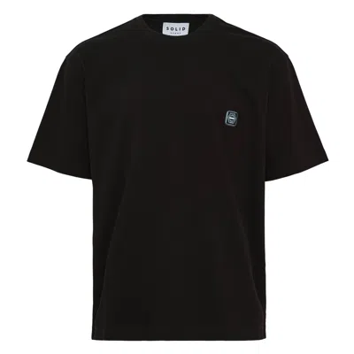 Solid Homme Object Of Obsession Back Print Tee In Black