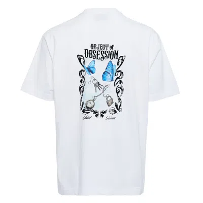 Solid Homme Object Of Obsession Back Print Tee In White