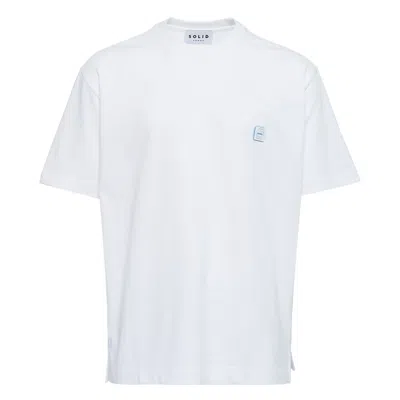 Solid Homme Object Of Obsession Back Print Tee In White