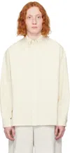 SOLID HOMME OFF-WHITE PATCH POCKET SHIRT
