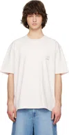 Solid Homme Pink Solid Tweed Back Logo Short Sleeve T-shirt In Neutral