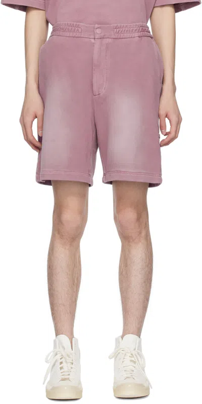 Solid Homme Purple Dyeing Shorts In 723p Pink