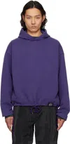 Solid Homme Purple Triple String Hoodie In 601v