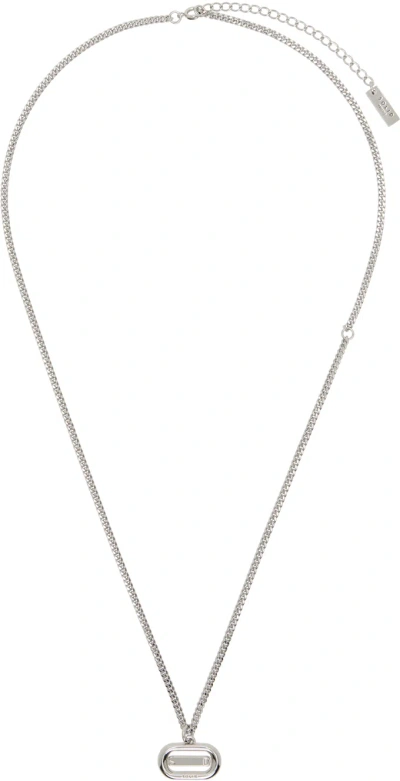 Solid Homme Silver Pendant Necklace In 927t Multy