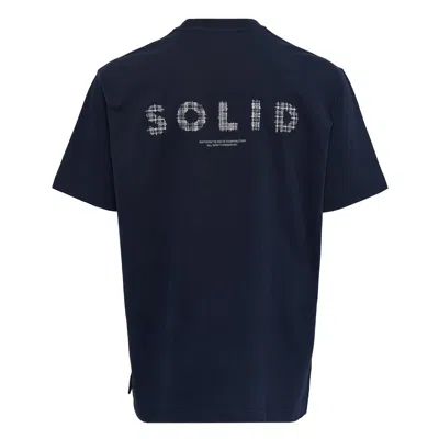 Solid Homme Solid Logo T-shirt In Blue