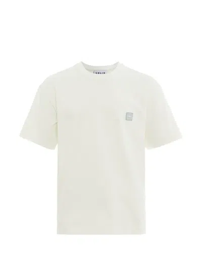 Solid Homme Super Normal Logo-patch T-shirt In Nude