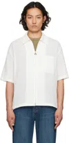 Solid Homme White Gauze Shirt In 423w