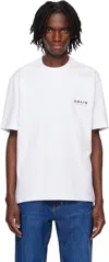Solid Homme White 'paris' T-shirt In 637w