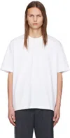 Solid Homme White Snow Mountain Back Logo T-shirt In 721w White