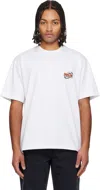 Solid Homme White Whole Cake Back Logo T-shirt In White