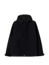 Solid Homme Zip-up Hooded Jacket In Black