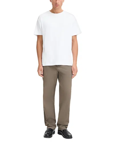 Solid ! Liam Cotton Blend Straight Leg Trousers In Bungee Cord
