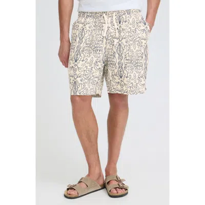 Solid ! Liam Cotton Shorts In White