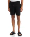 Solid ! Linen Drawcord Shorts - Exclusive In Black