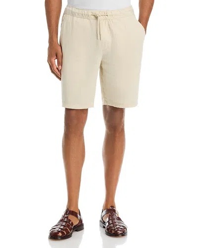 Solid ! Linen Drawcord Shorts - Exclusive In Nude