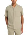 Solid ! Linen Short Sleeve Button Up Shirt - Exclusive In Green