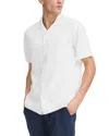 Solid ! Linen Short Sleeve Button Up Shirt - Exclusive In White