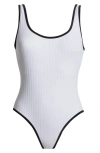 SOLID & STRIPED ANNEMARIE RIB ONE-PIECE SWIMSUIT