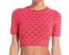 Solid & Striped Cara Top In Berry & Coral In Pink