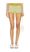 Solid & Striped The Celeste Short In Sky Chartreuse