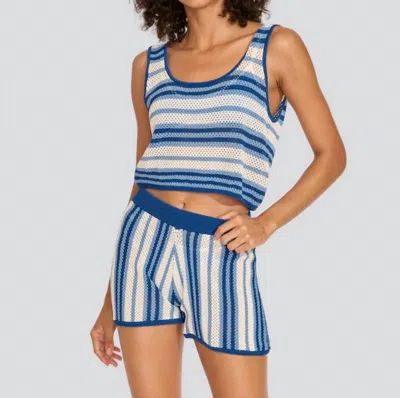 Solid & Striped Charlie Short In Marine Blue Stripe In Multi