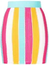 Solid & Striped Colour-block Knitted Skirt In Multicolour