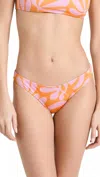 Solid & Striped The Elle Bottom In Printed Sheenluxe Leaf Print In Multi