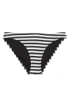 Solid & Striped The Elle Bikini Bottoms Blackout X Marshmallow Xs In Blackout X Marshmallow