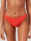 Solid & Striped Elsa Bikini Bottom In Candy Red In Multi