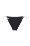 Solid & Striped The Iris String Bikini Bottom In Blackout