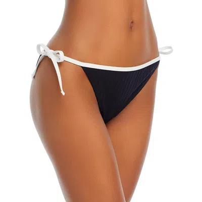 Solid & Striped Iris Womens Side Tie Bikini Swim Bottom Separates In Black