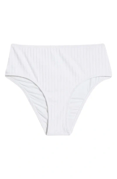 Solid & Striped Lilo Rib Bikini Bottoms In Marshmallow