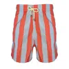 SOLID & STRIPED MEN THE CLASSIC DRAWSTRINGS SWIM SHORTS TRUNKS IN CORAL ASH BLUE