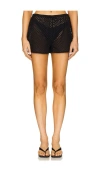 Solid & Striped The Nancy Shorts Noir In Noir