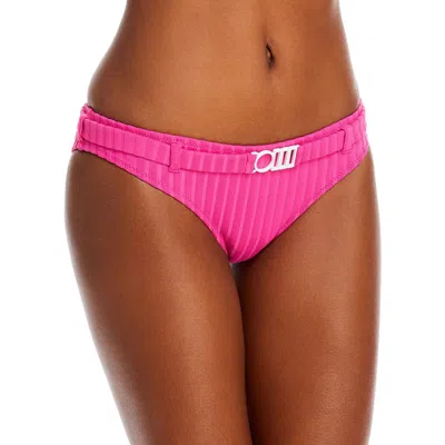 Solid & Striped Rachel Womens Belted Knit Swim Bottom Separates In Pink