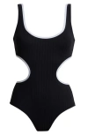 Solid & Striped The Sarah One Piece In Blackout