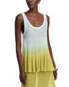 Solid & Striped Sheli Sheer Top In Sky Chartreuse